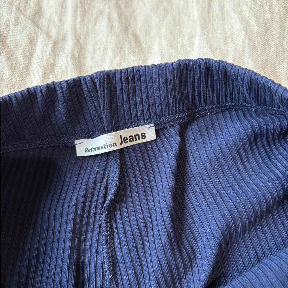 Reformation Navy Ribbed Set - Picture 6 of 9